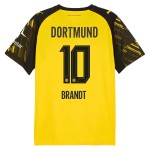 Günstige Fußballtrikots Borussia Dortmund Brandt 10 Heimtrikot 2025-26 Kurzarm